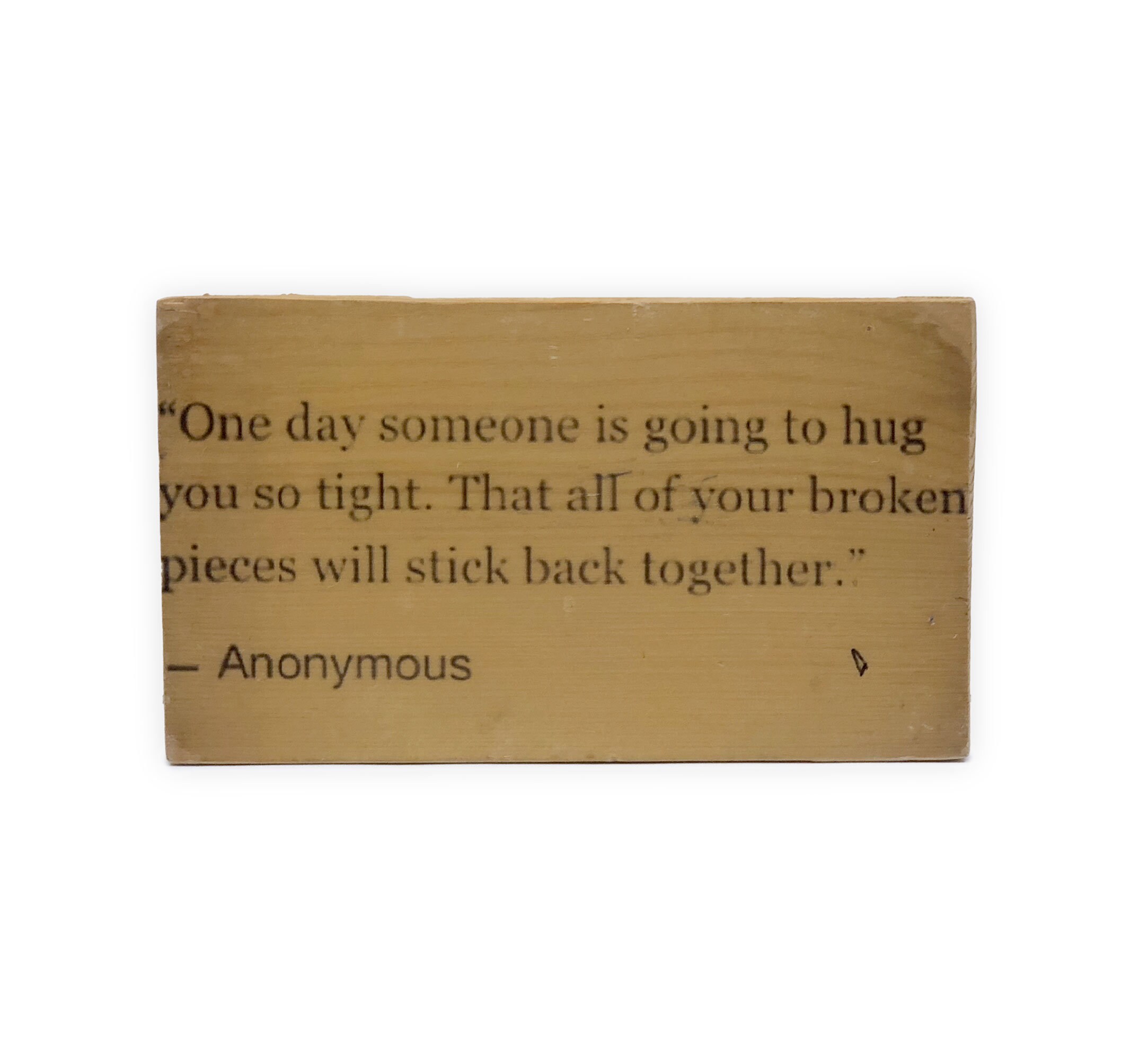 Hug Quote Decoupage Wooden Plaque 3.75 H / Un día Etsy