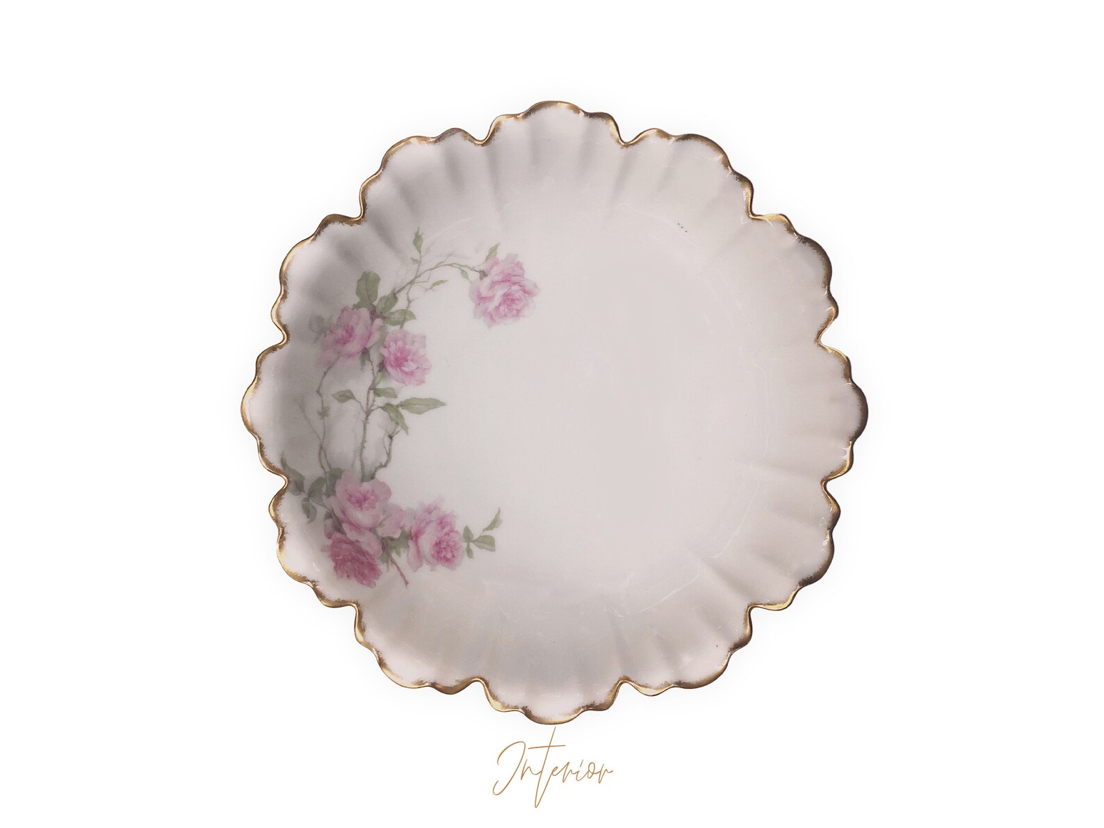 Haviland Limoges Baltimore Rose Schleiger 1151 Round Vegetable Bowl 10