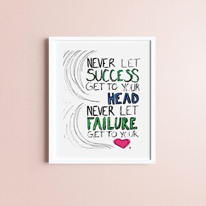 Printable Art Download - Quote Art Print - PDF Printable Art - Instant Download - Mixed Signals Quote - Drawing - Typography - Watercolor