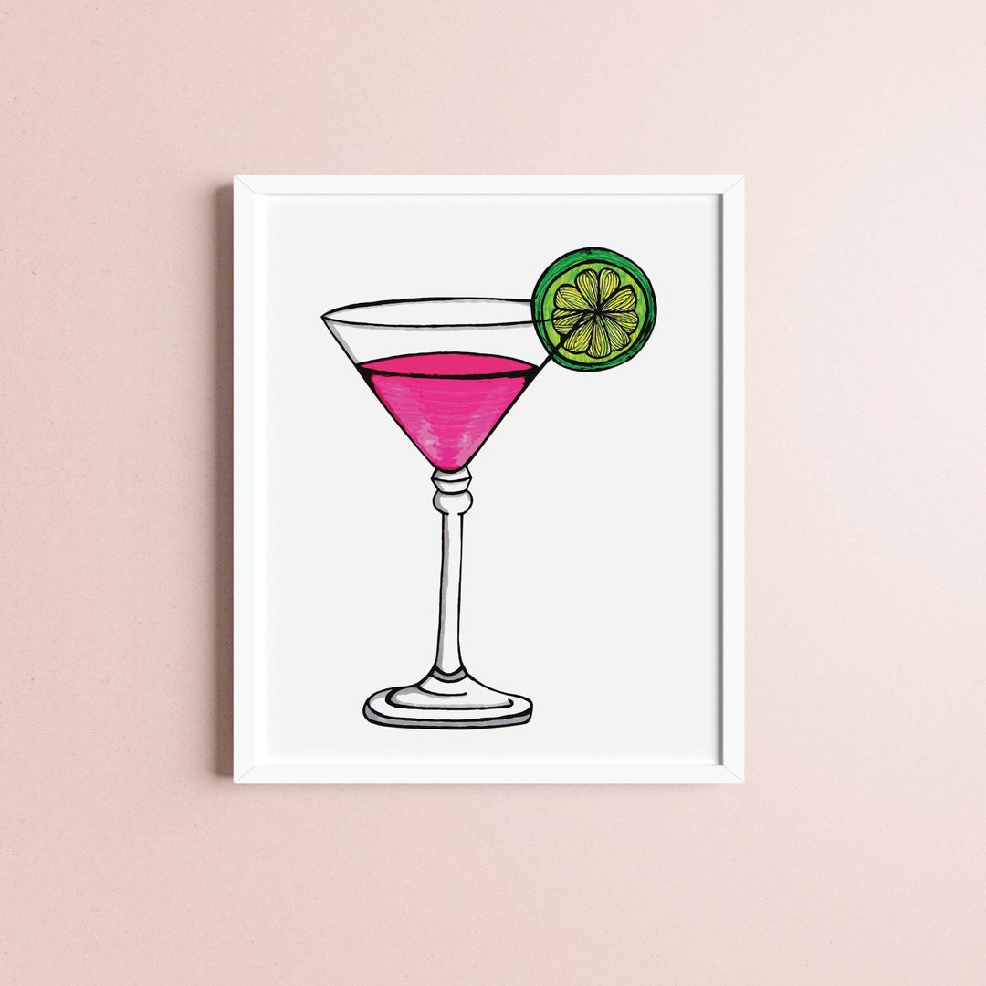 Printable Art Download Martini Art Print PDF Printable Art - Etsy
