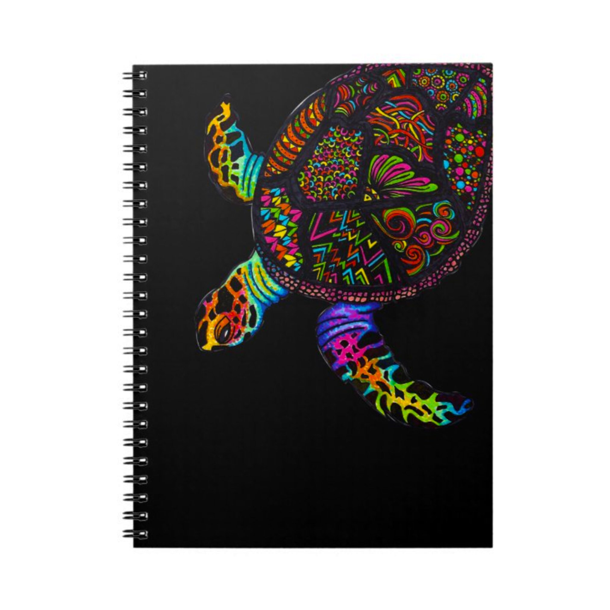Turtle Notebook Animal Notebook 80 Page Spiral Notebook Spiral Journal ...