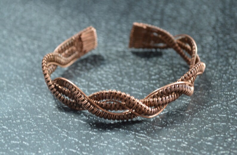 copper bracelet gift for girlfriend wire jewelry copper in handmade gift for women bohemian jewelry copper gifts unique bracelet wire wrap