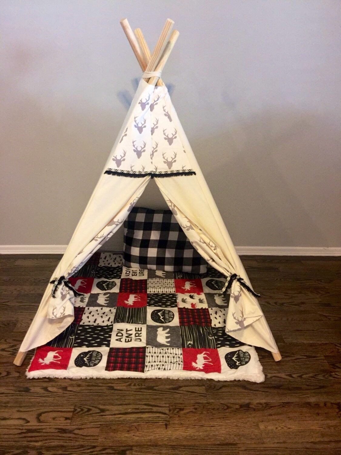 Christmas gifts for boys teepee tent kids play tent boho Etsy