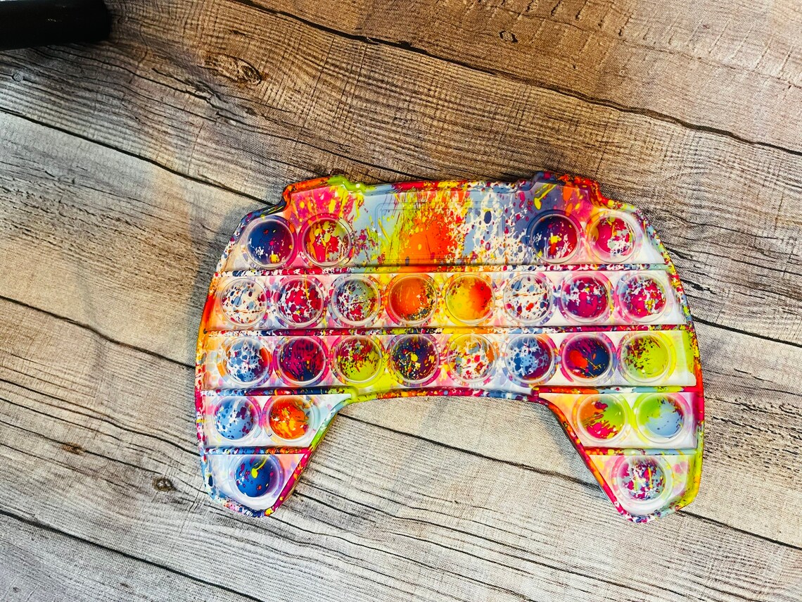 POP IT Tye dye Game controller Pop it Etsy