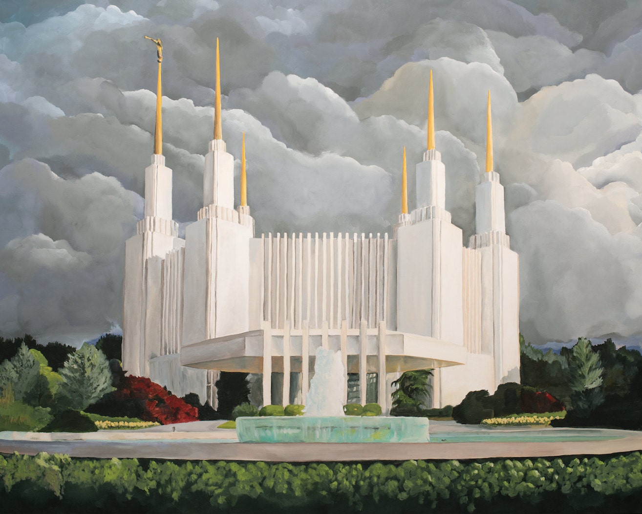 Washington DC Temple. Art Print - Etsy