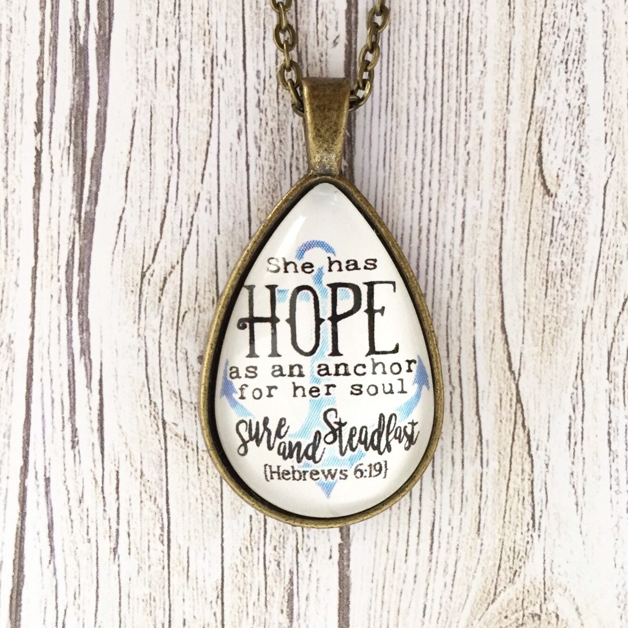 Hope as an Anchor for Her Soul Sure and Steadfast Hebrews 6:19 COLOR ...