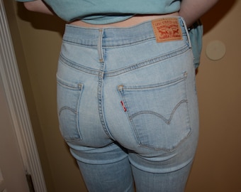 Vintage Levis Jeans, 314, Größe 28, helle Waschung
