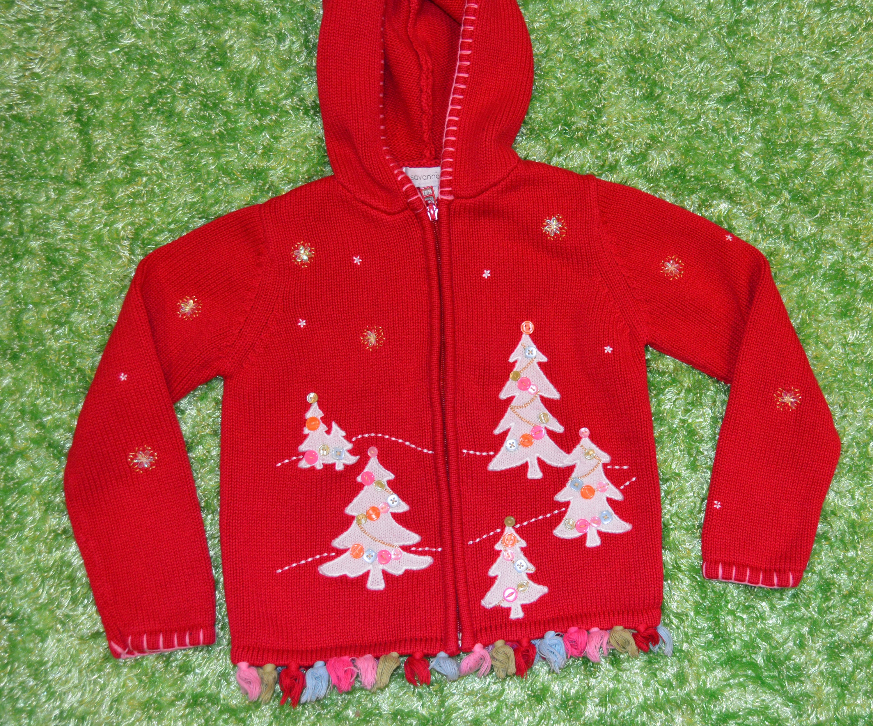 6x Kids Ugly Christmas Sweater Vintage 