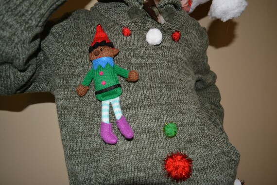 Kids elf sweater hot sale