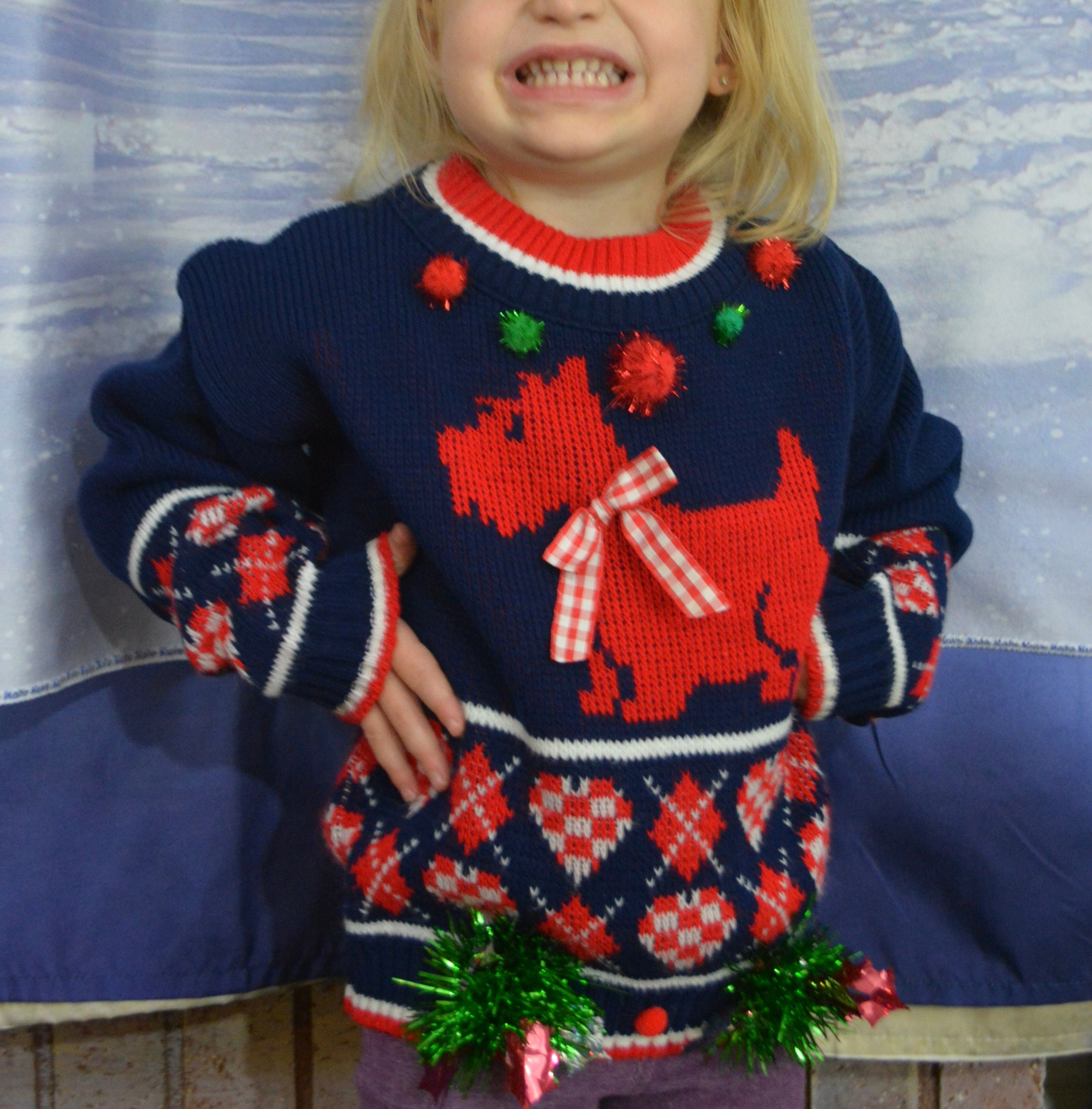 little girls ugly christmas sweater