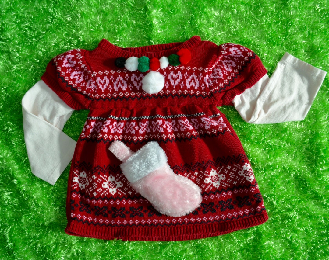 3t Kids Ugly Christmas Sweater Baby Toddlers Girls Etsy