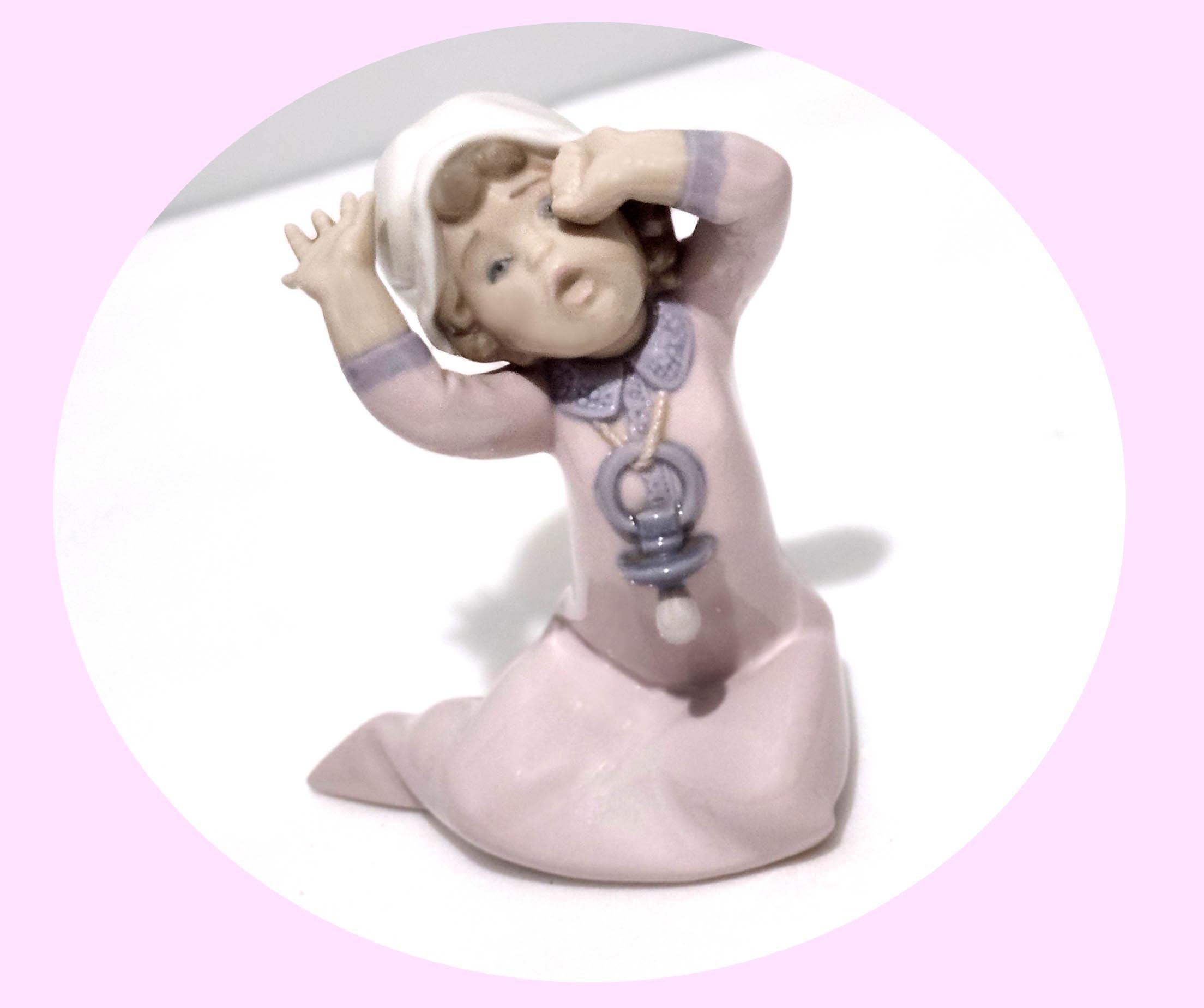 Lladro Girl Yawning - Etsy