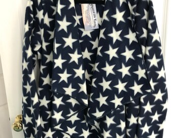 fleece wrap jacket with pockets