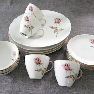 Summer Rose by Johann Haviland, 5 Piece Place Setting, Service for four, Dinner Set, China
