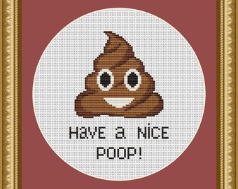 Emoji Cross Stitch Etsy