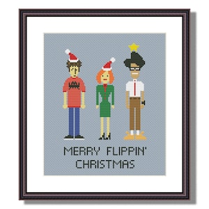 The IT Crowd Christmas 3 Funny Cross Stitch PDF Pattern