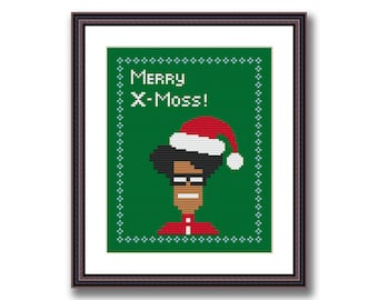 The IT Menge Merry X-Moss Lustiges Kreuzstich PDF Muster Geeky Kreuzstich