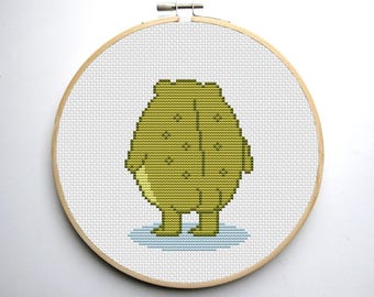 Funny Frog Butt - Funny Cross Stitch Pattern PDF - Guess What? - Meme - MILF - Man I Love Frogs - Toad - Popular Adult Sarcastic