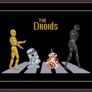 Star W Funny Cross Stitch PDF Pattern Droids Abbey Road S Wars