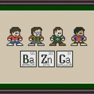 The Big Bang Theory Funny Cross Stitch PDF Pattern Bazinga