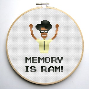 The IT Crowd Moss Funny Cross Stitch PDF Pattern Geeky cross stitch м
