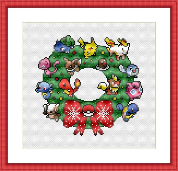 Pokemon Type Chart Cross Stitch PDF Pattern Download 