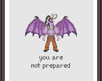 Funny Cross Stitch Pattern PDF Video Game You Are Not Prepared