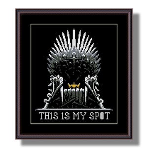 The Big Bang Theory / Game of Thrones Lustiges Kreuzstich PDF Pattern Dies ist mein Fleck