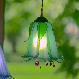 hanging lamp 5 light flower shaped, dining room kitchen island, interior lighting floral style, flower buds shaped chandelier image 7