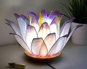 Light Artistic Lamps by fiorediluce on Etsy Floor Lamp 2 Flowers White Lotus Flower