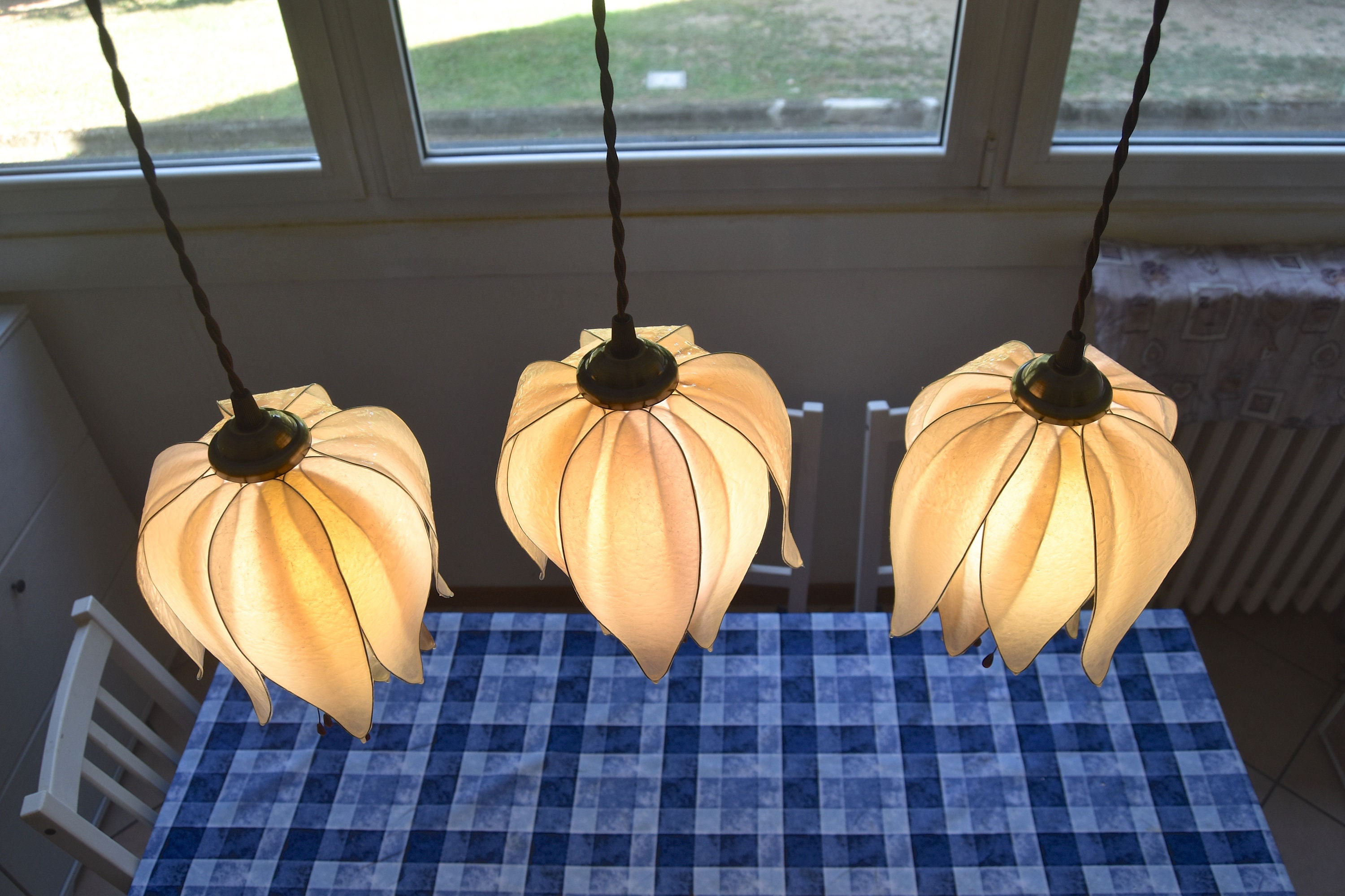 Fityle Lampenschirm Aus Papier In Blumenform – Dekorativ, Für Pendelleuchten, 3 Größen