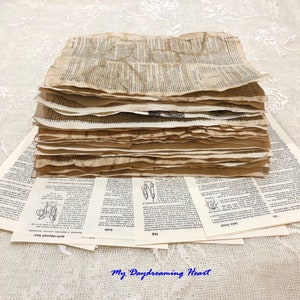 Dictionary Pages Combo Pack
Mix Of Coffee Dyed & Naturally-Aged 

30 Dictionary Pages Total
15 Pages Coffee Stained & 
15 Pages Naturally-Aged 

Both styles of dictionary pages are double-sided and both have pictures here and there