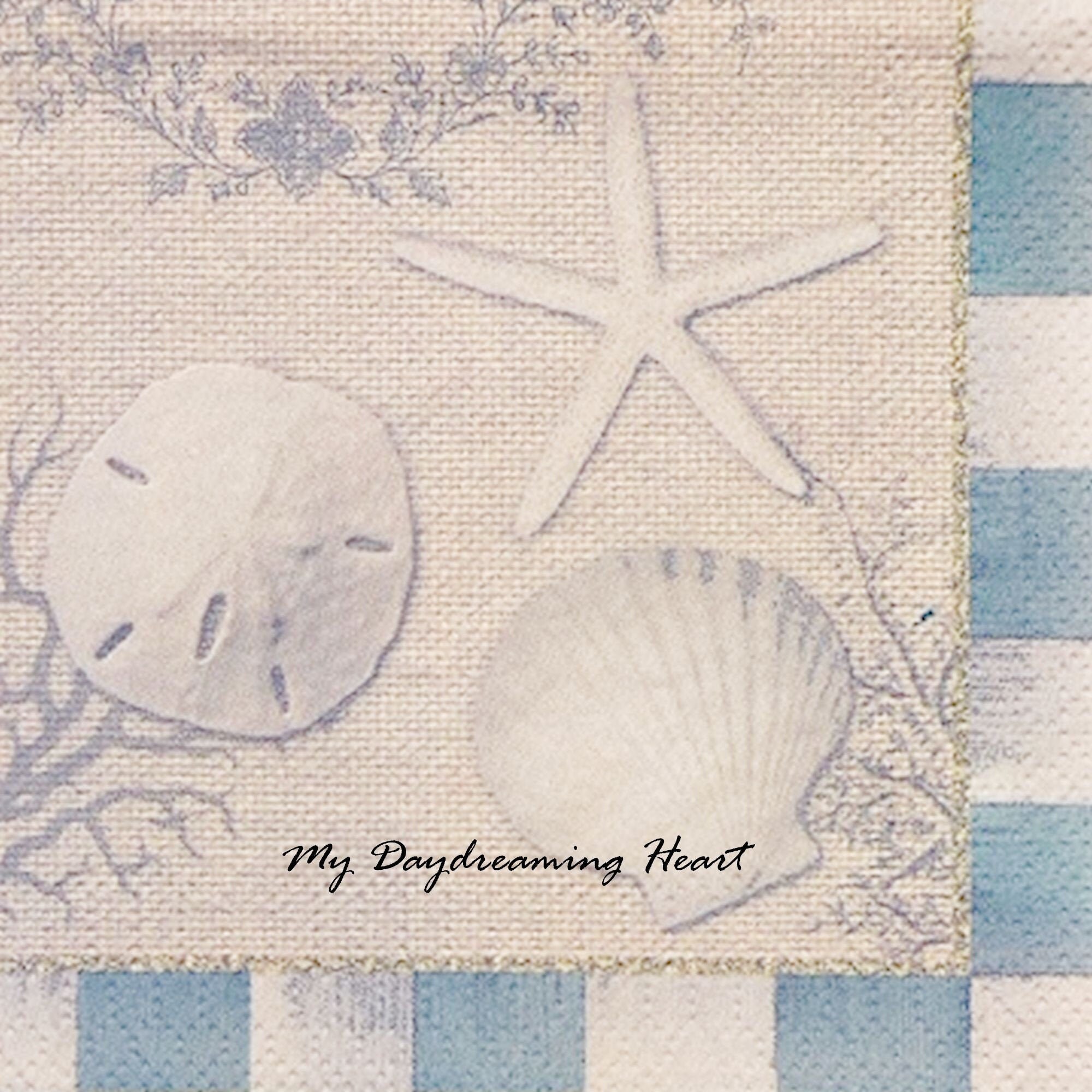Coastal Decoupage Paper Napkins Seashore Shells Napkins For Etsy