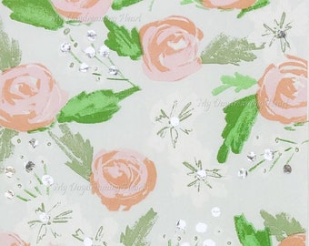 Roses Decoupage Napkins Set Of 2 Beverage 10" x 10" Floral Craft Napkins