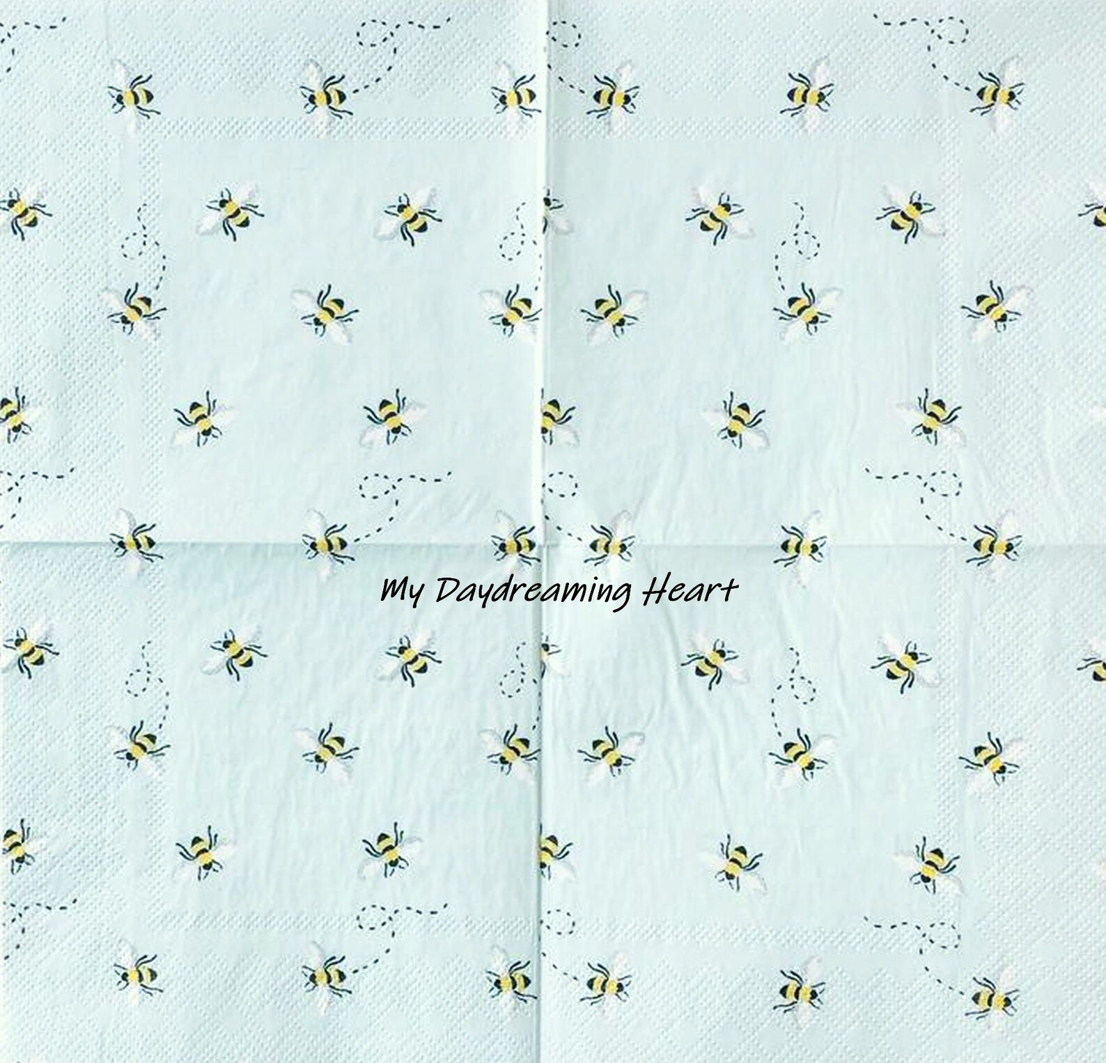 Bees Decoupage Paper Napkins Bumble Bees Napkins For Decoupage Etsy