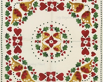 Birds & Hearts Decoupage Napkins Set Of 3 Lunch 13" x 13" Craft Napkins