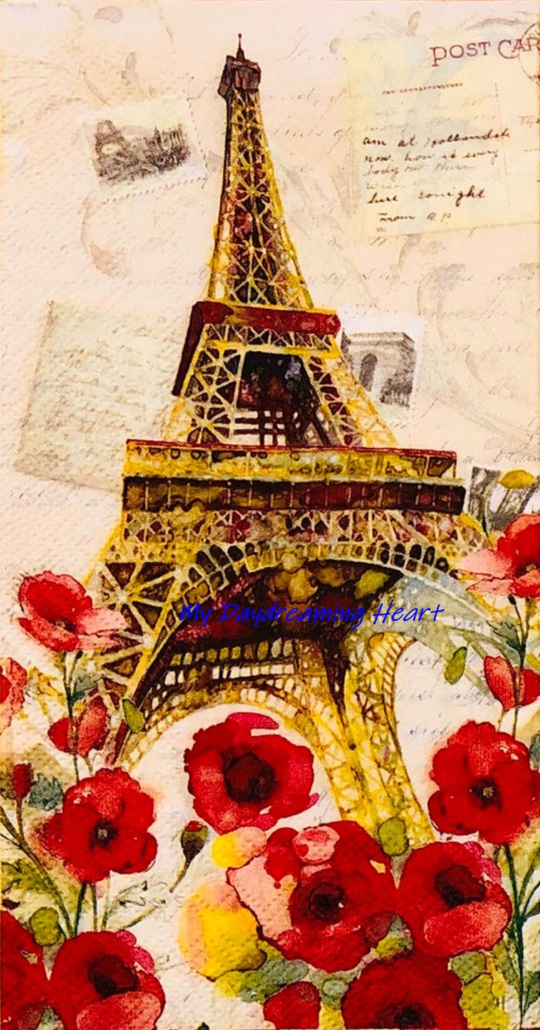 2 Eiffel Tower Decoupage Paper Napkins Paris Buffet Decoupage Napkins ...