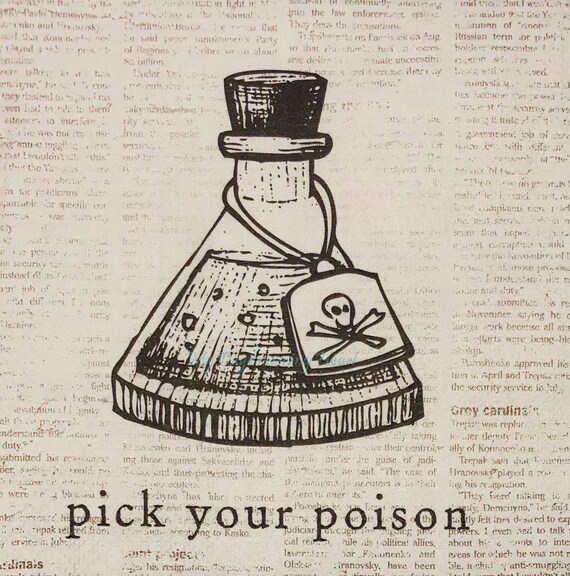 Poison Bottle Decoupage Napkins Halloween Beverage Napkins Etsy