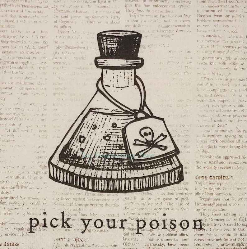 Poison Bottle Decoupage Napkins Halloween Beverage Napkins Etsy