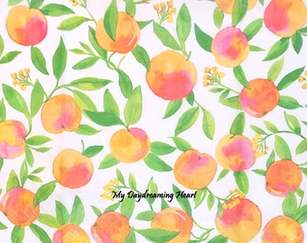 Oranges Decoupage Napkins Set Of 2 Buffet 15.75" x 13.25" Fruit Craft Napkins