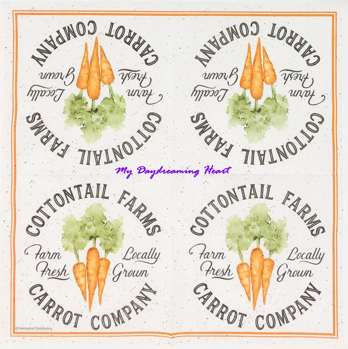 Cottontail Farms Decoupage Napkins Farm Sign Napkins For Etsy