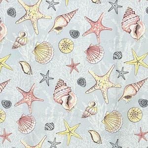 Seashells Decoupage Napkins Set Of 2 Buffet Hostess Coastal Craft Napkins