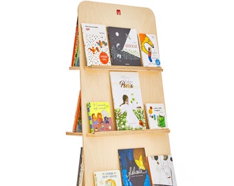 Bianconiglio Kids ® Montessorian Frontal Bookshelf BUK > 100 books