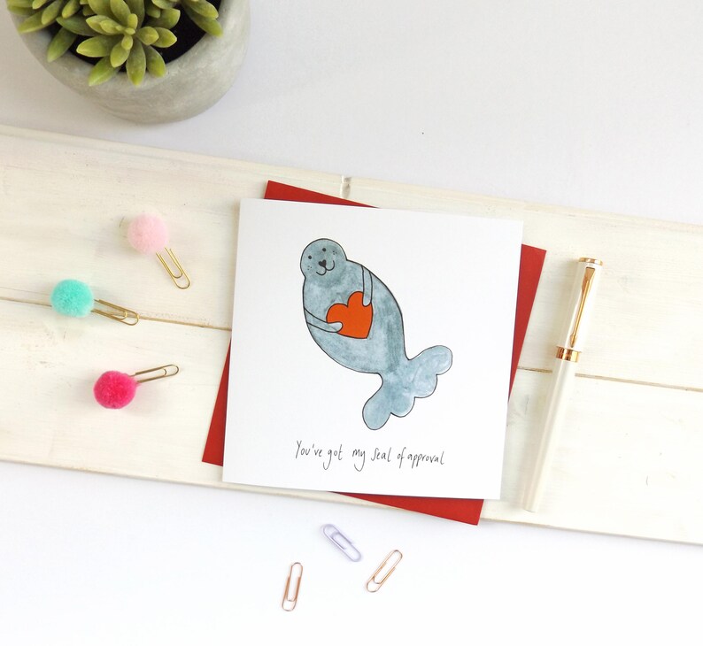 Funny Anniversary Card Seal of Approval Anniversary Card. Seal