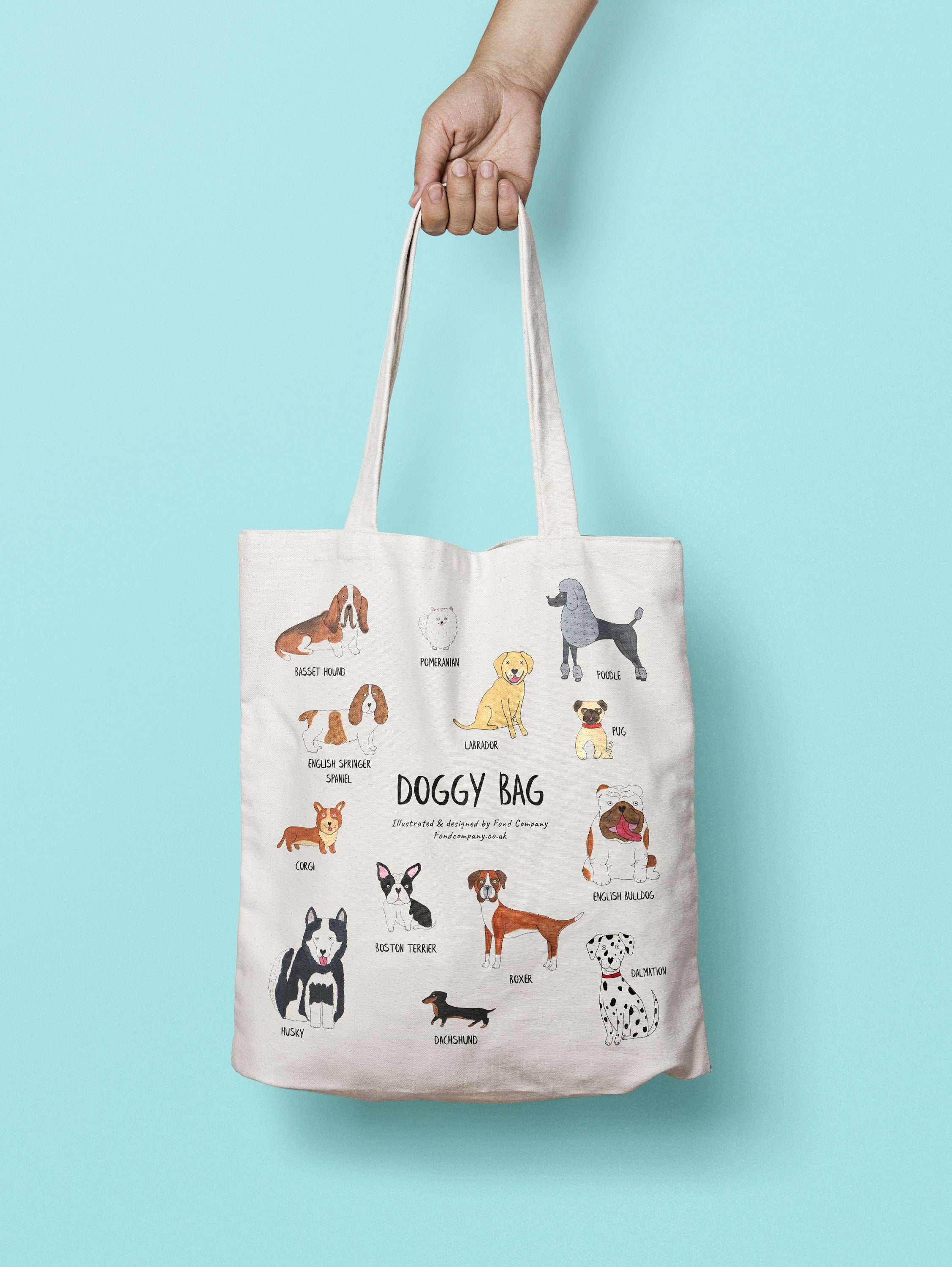 Doggy Bag Tote Bag. Dog Tote Bag. Dog Lover Gift. Dog Bag. Dog - Etsy