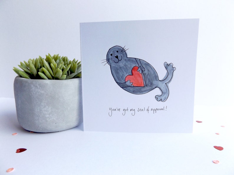 Funny Anniversary Card Seal of Approval Anniversary Card. Seal
