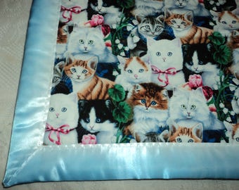 Kittens Galore Toddler Blanket, Cats and Kittens, Cats, Kittens, Keepsake, Heirloom, Toddler Blanket, Pet Blanket, Pet Cover, Pet Bed