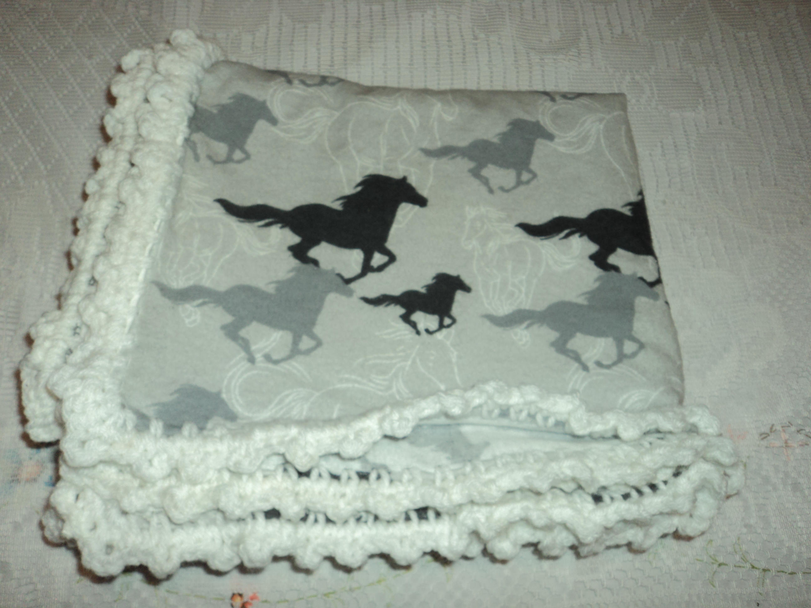 Baby Blanket Horse Baby Blanket Horses Crib Blanket Etsy