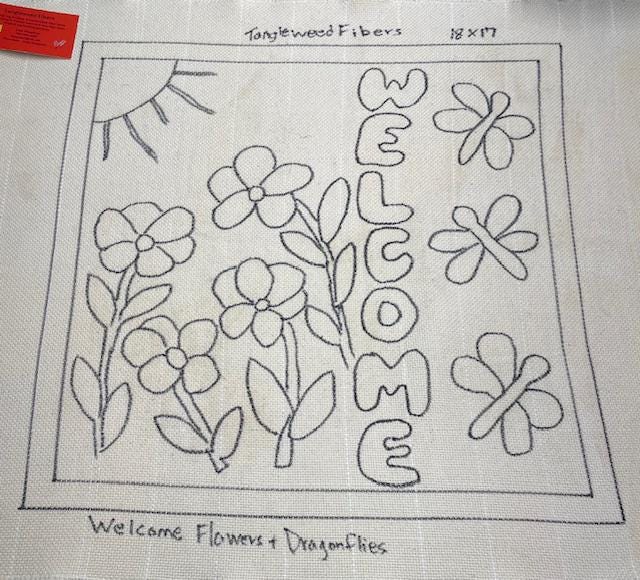 Welcome Pattern Rug Hooking Welcome Pattern - Etsy