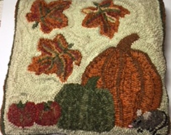 Awesome Autumn Rug Hooking Pattern, 15"x15", P117